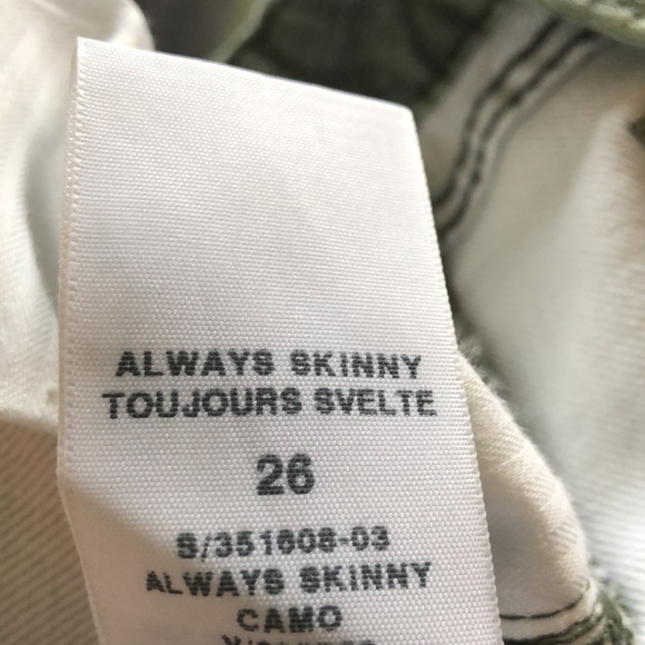 Gap ‘Always Skinny’ tapered Camo pant ~ size 26 - Picture 10 of 10